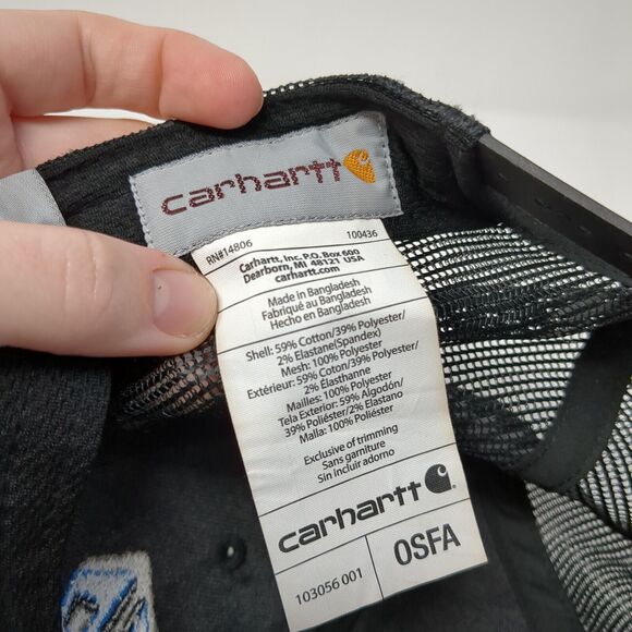 Francisco's Artisan in Tiles & Stones Snapback Trucker Hat Black OS Carhartt - Picture 8 of 8